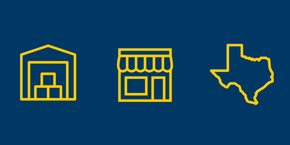 Self Storage, Commercial, Texas Icons