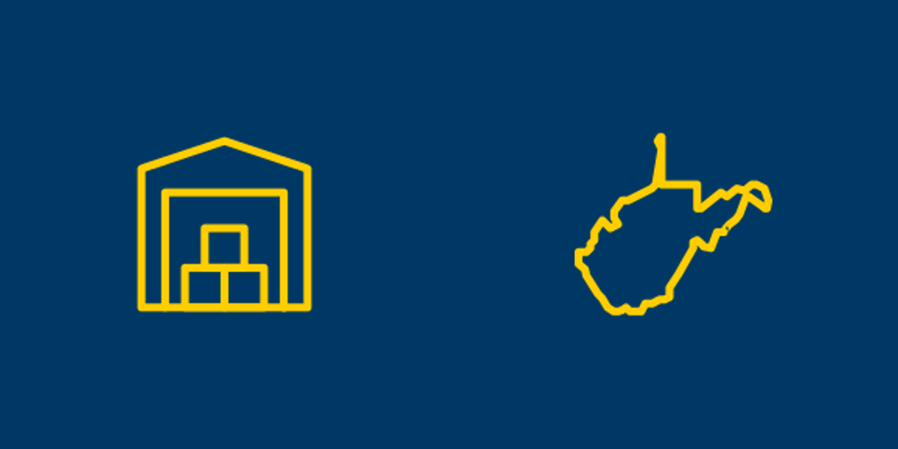 Self storage and West Virginia icons